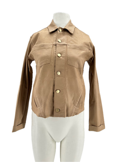 Veste en denim camel