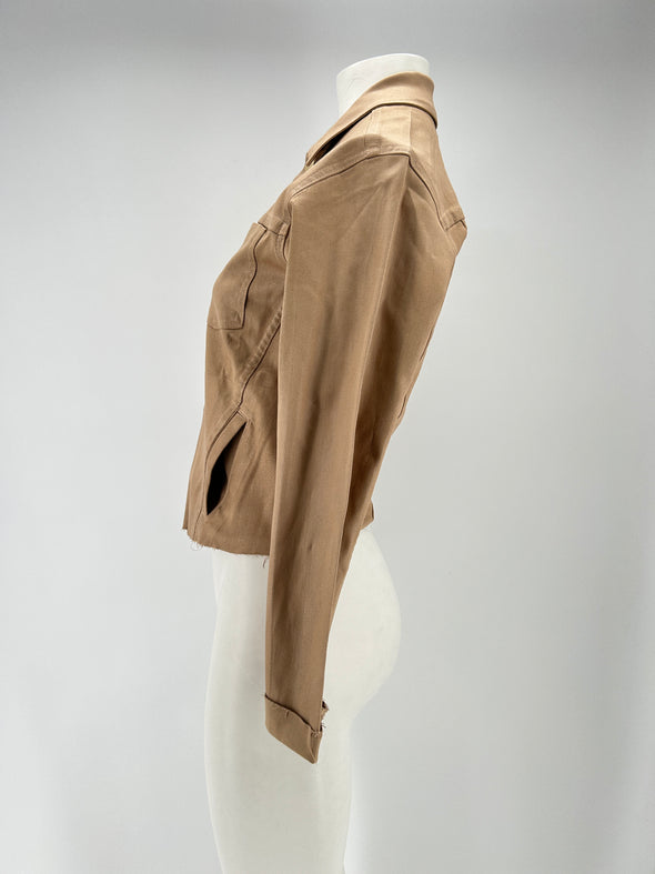 Veste en denim camel