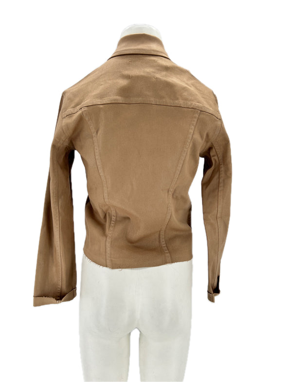 Veste en denim camel