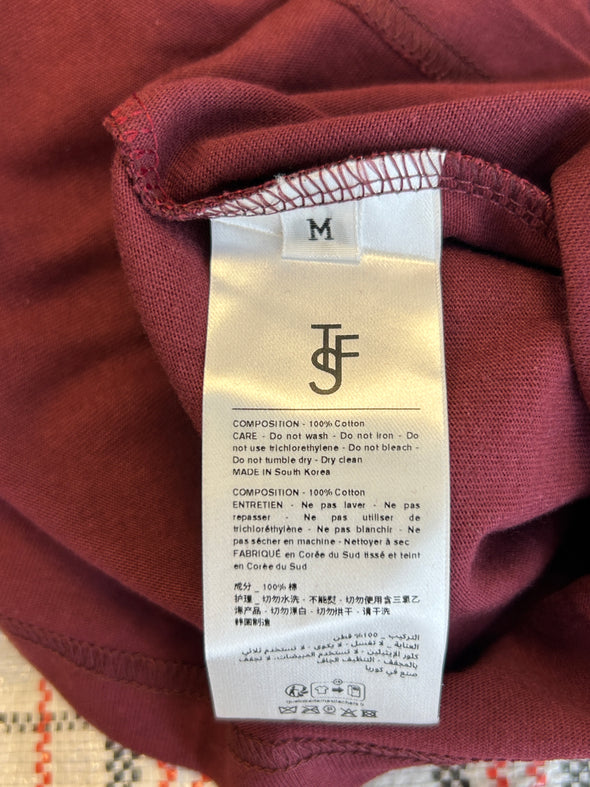 Tee-shirt bordeaux