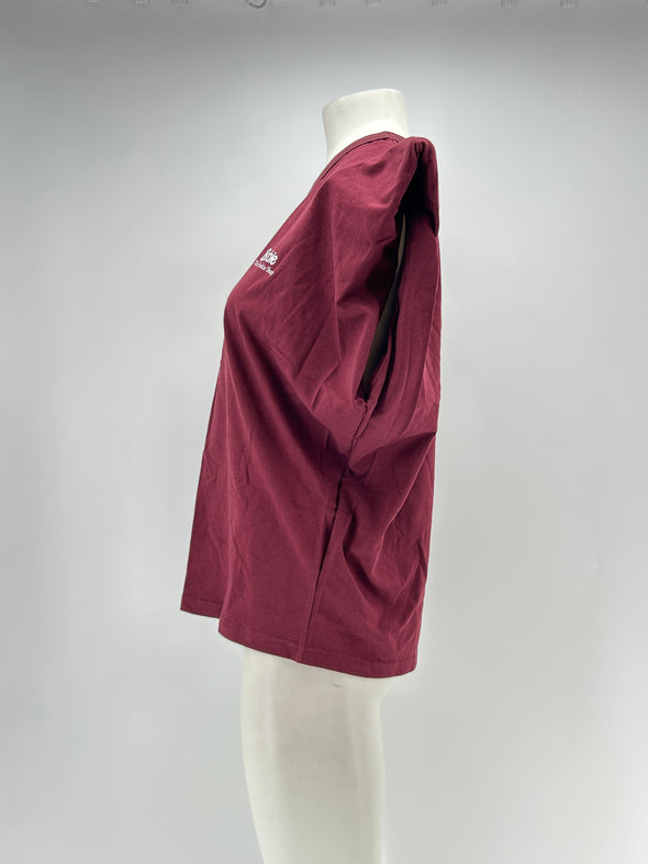 Tee-shirt bordeaux