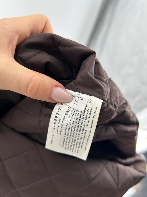Veste matelassée marron