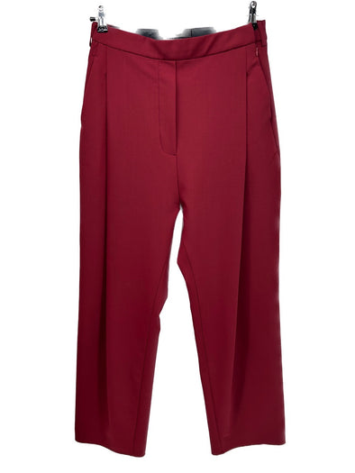 Pantalon droit lie de vin