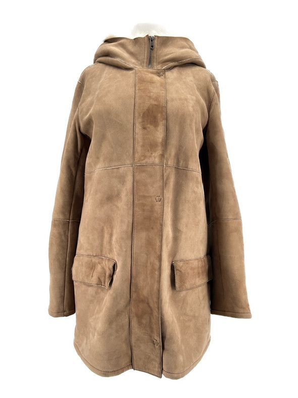 Manteau en peau lainée