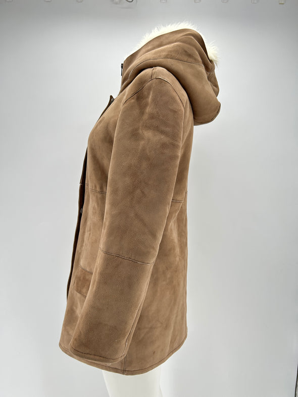 Manteau en peau lainée