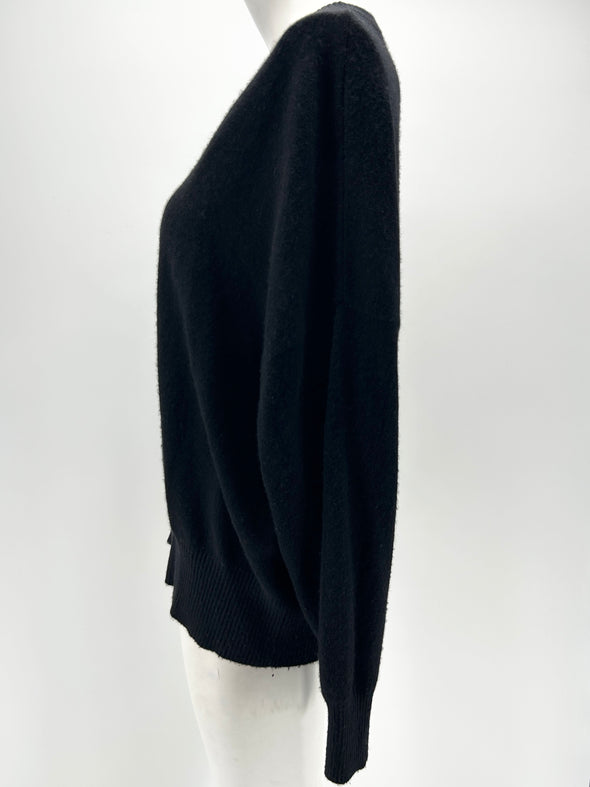 Pull noir en cachemire "Anaa"