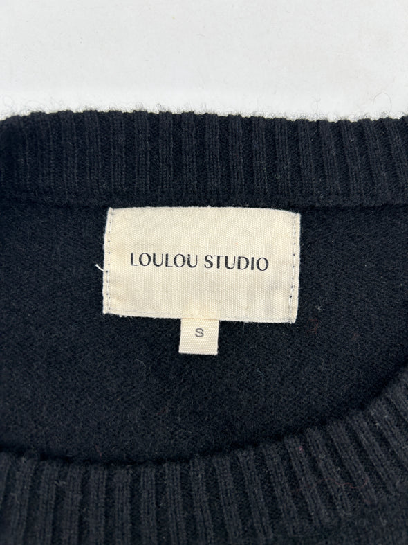 Pull noir en cachemire "Anaa"