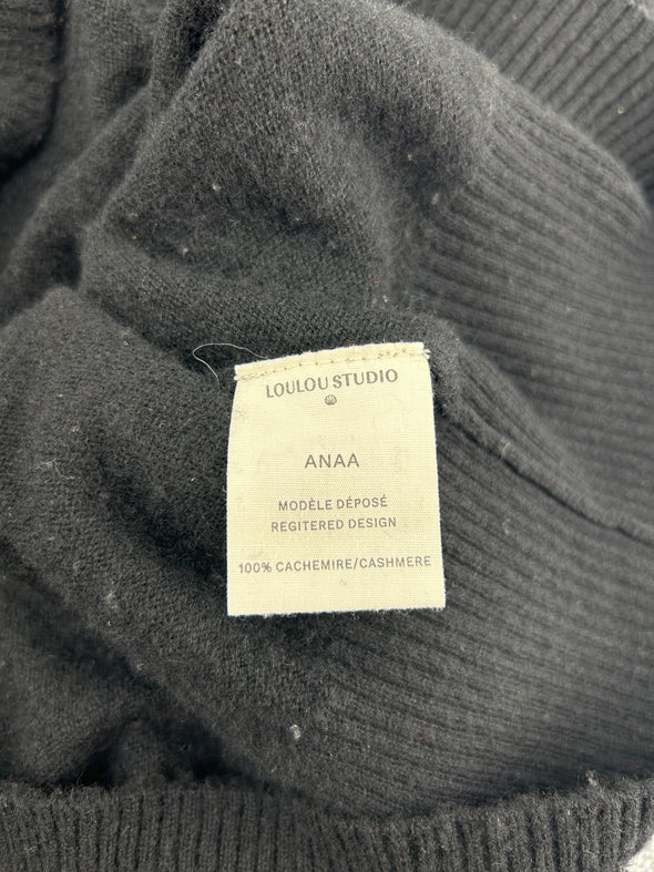 Pull noir en cachemire "Anaa"