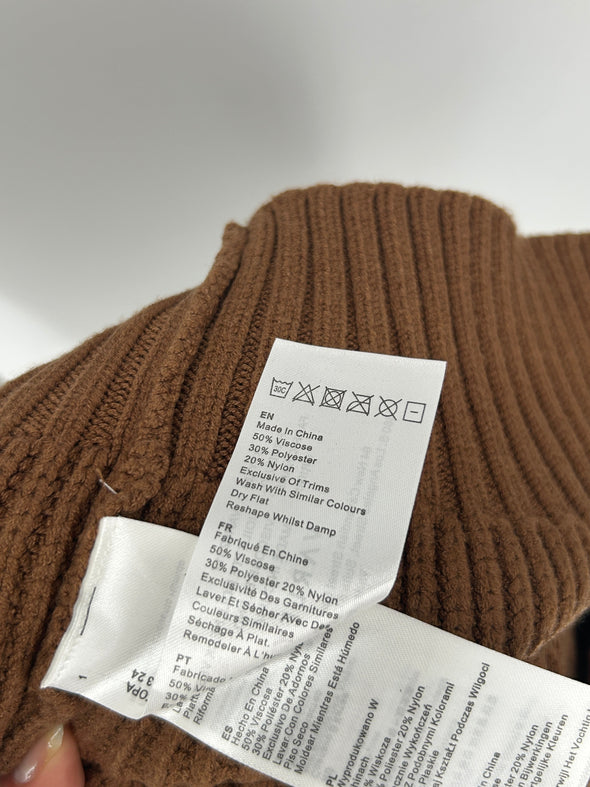 Pull sans manches marron