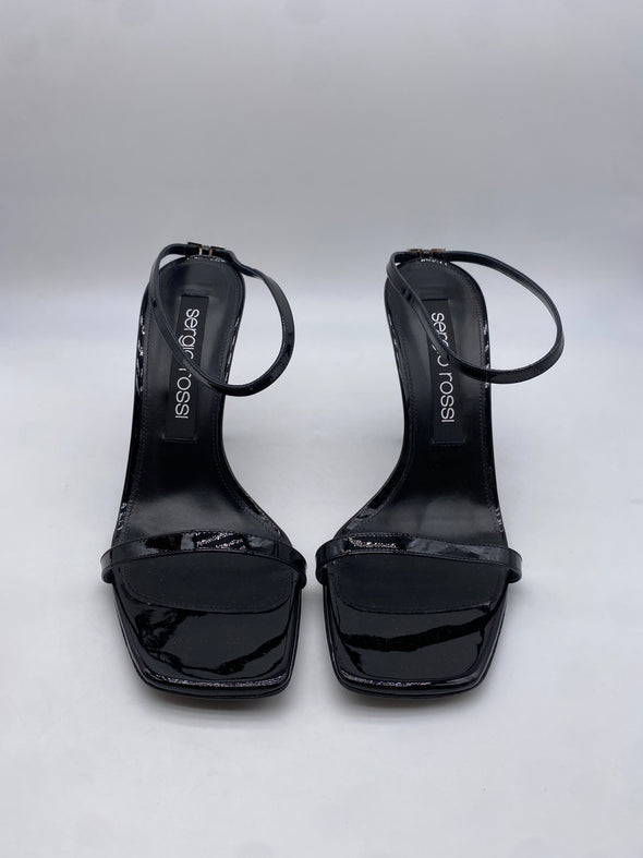 Sandales noires à talons