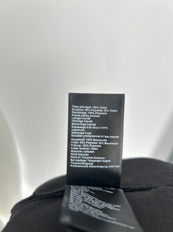 Doudoune en denim noire