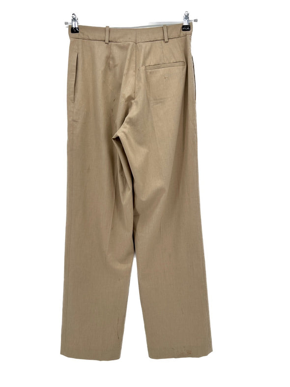 Pantalon en laine beige