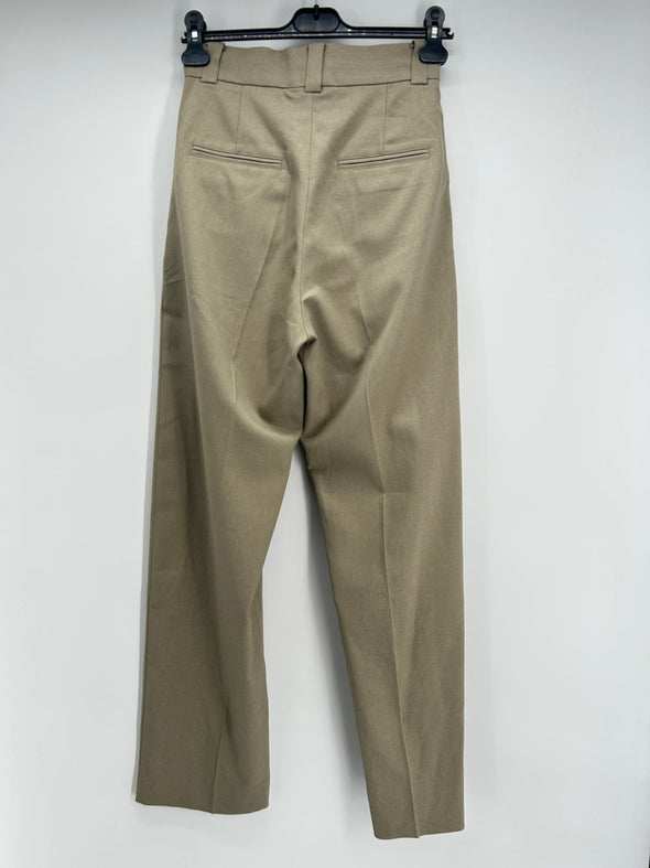 Pantalon à plis marron