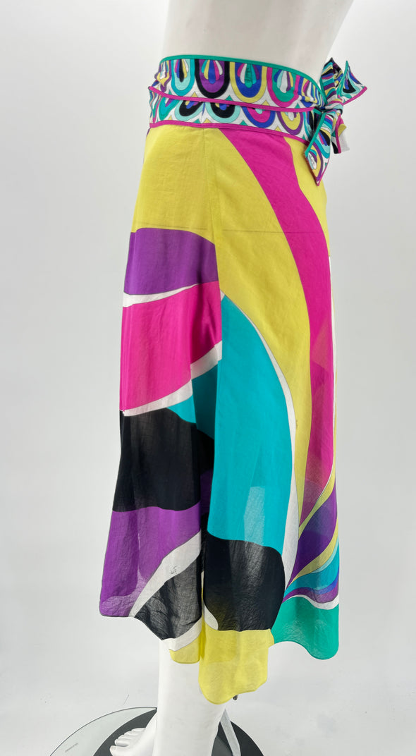Jupe multicolore à nouer