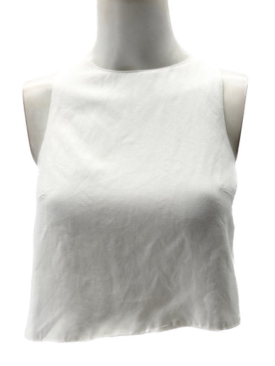 Top blanc à dos torsadé "Sanibel"