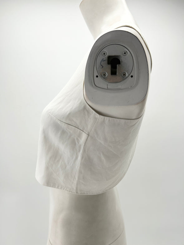 Top blanc à dos torsadé "Sanibel"