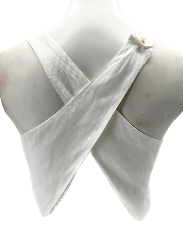 Top blanc à dos torsadé "Sanibel"