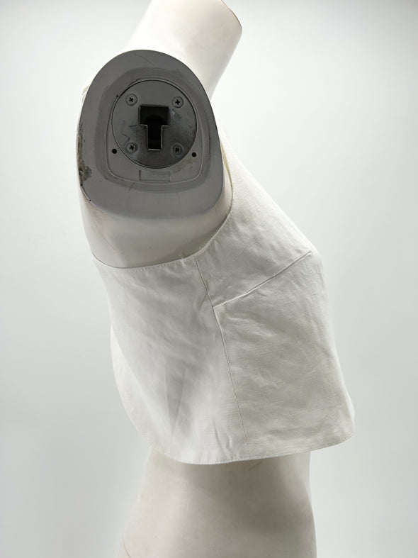 Top blanc à dos torsadé "Sanibel"