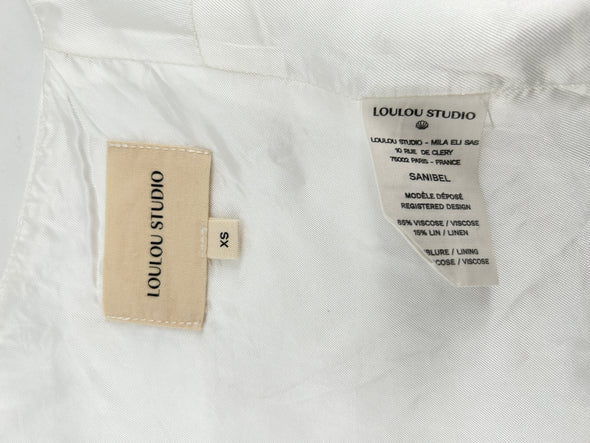 Top blanc à dos torsadé "Sanibel"