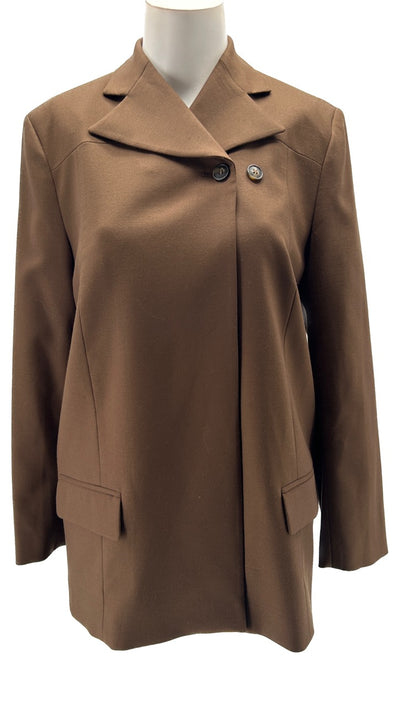 Veste blazer en laine marron "Kanda"