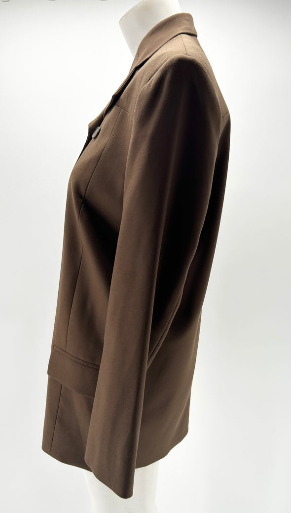 Veste blazer en laine marron "Kanda"