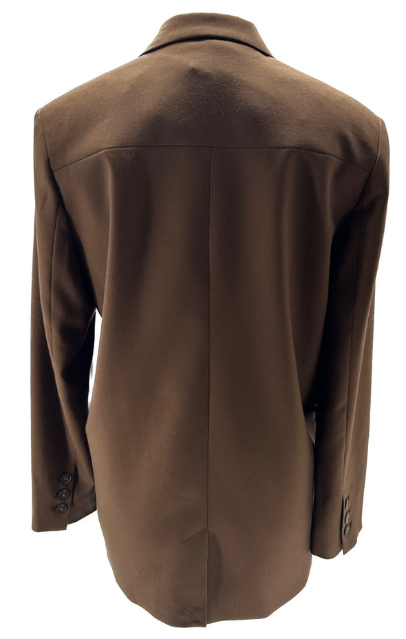 Veste blazer en laine marron "Kanda"