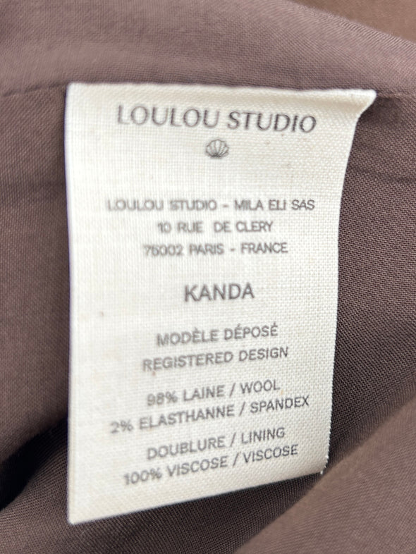 Veste blazer en laine marron "Kanda"