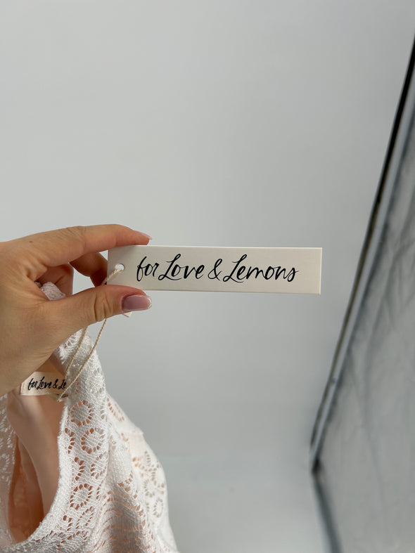 Top en dentelle blanc