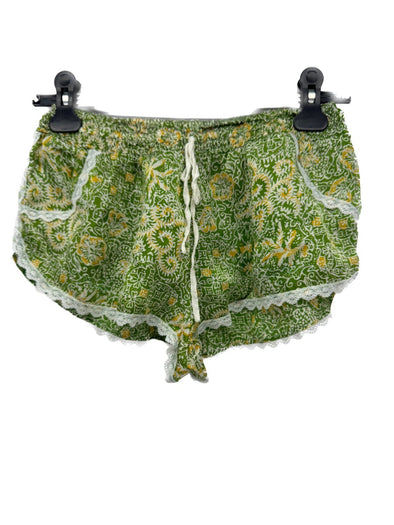 Short vert à imprimé floral