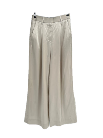 Pantalon en soie argenté
