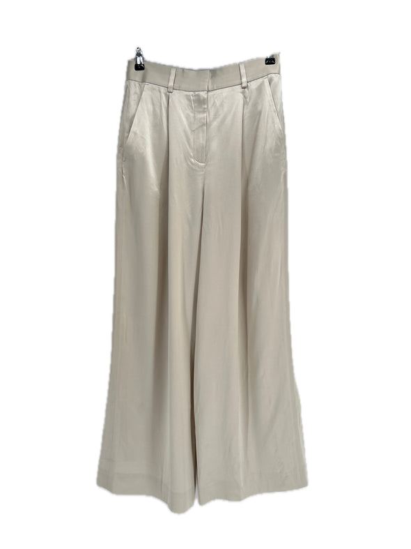 Pantalon en soie argenté