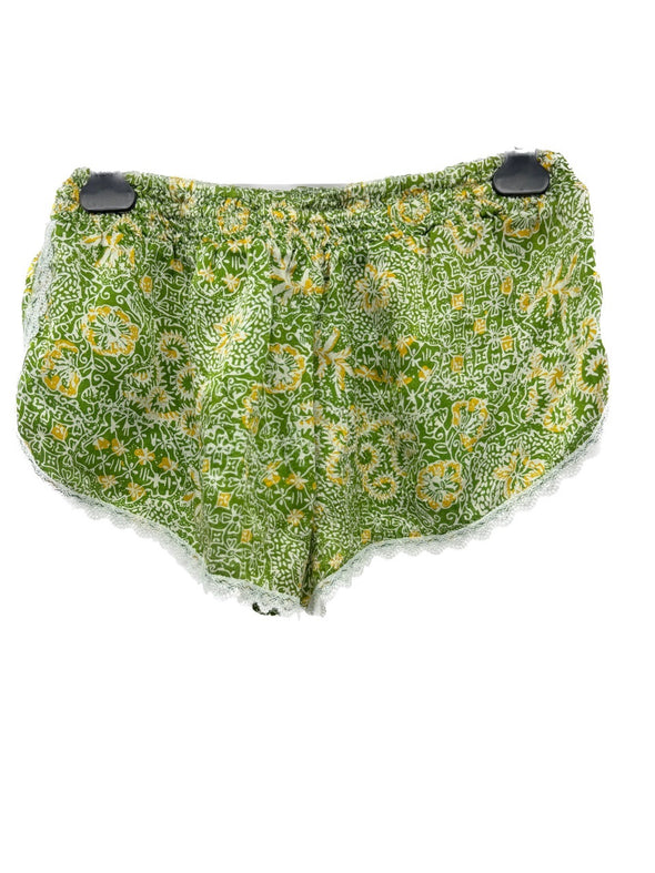 Short vert à imprimé floral