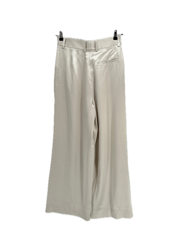 Pantalon en soie argenté