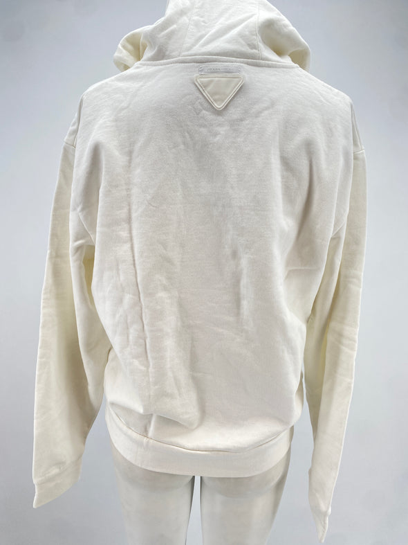 Sweat blanc en coton