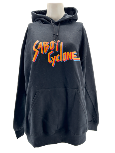 Sweat noir avec imprimés