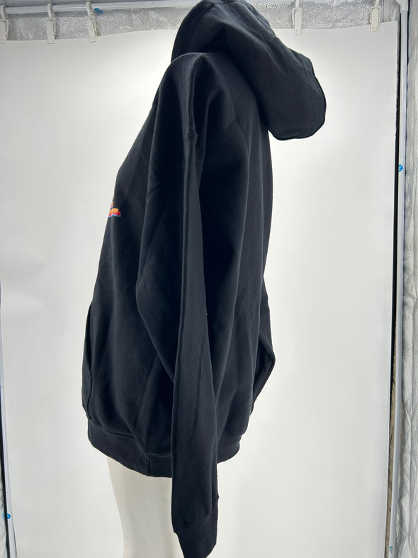 Sweat noir avec imprimés