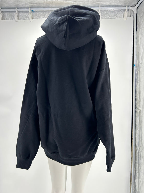 Sweat noir avec imprimés