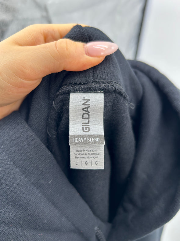 Sweat noir avec imprimés