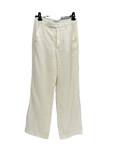 Pantalon en lin blanc