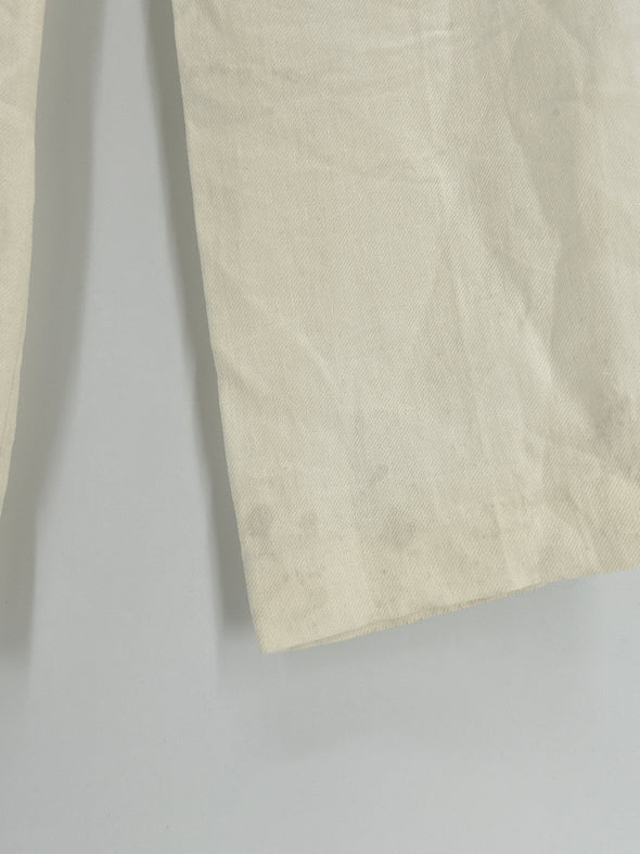 Pantalon en lin blanc