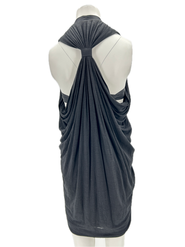 Robe en mélange de soie et lin