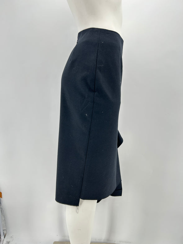 Jupe en laine noire