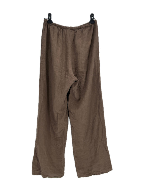 Pantalon en lin marron