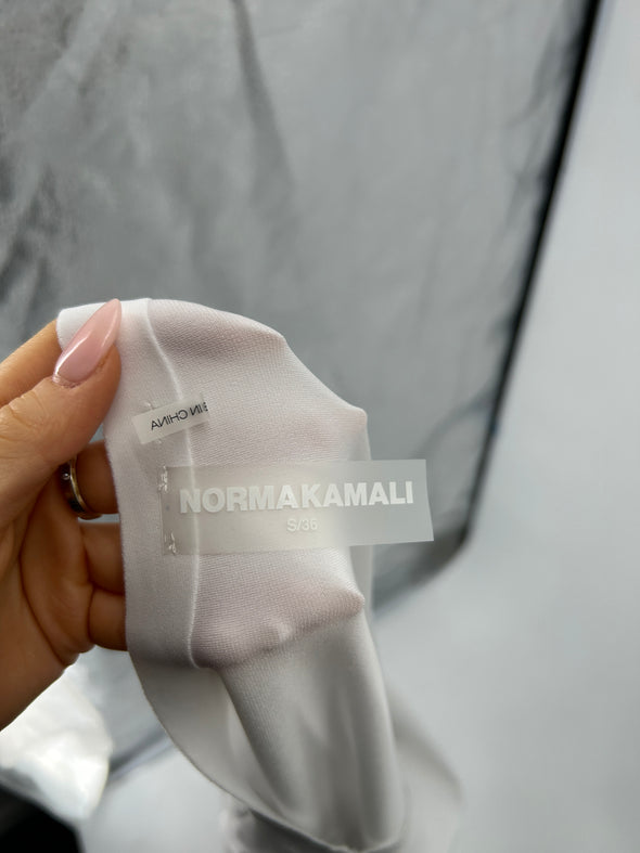 T-shirt avec épaule dénudée blanc