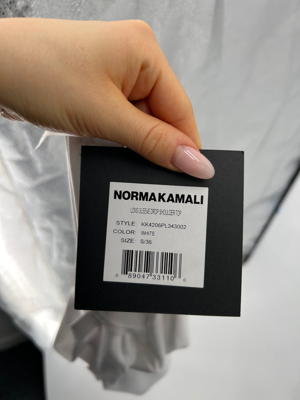 T-shirt avec épaule dénudée blanc