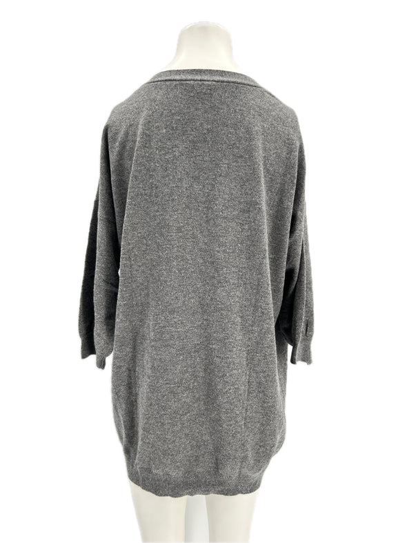 Pull en cachemire gris