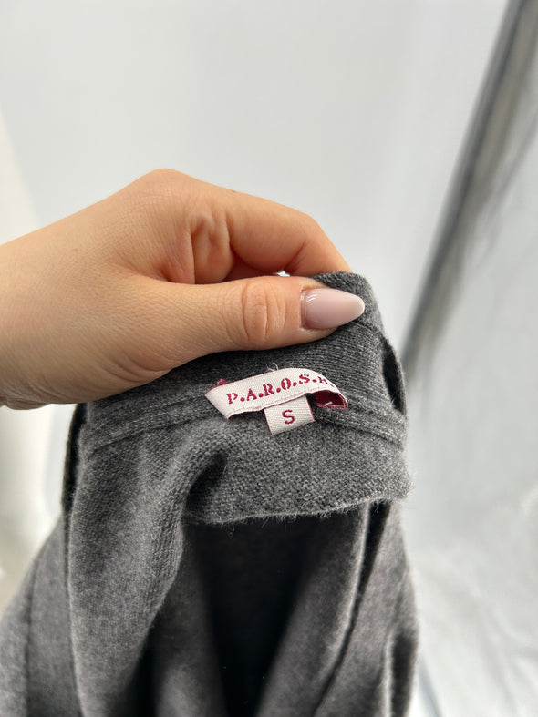 Pull en cachemire gris