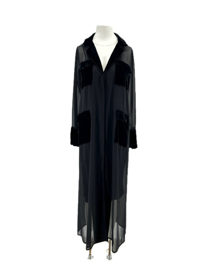 Robe transparente noire