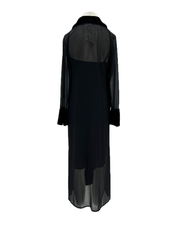 Robe transparente noire