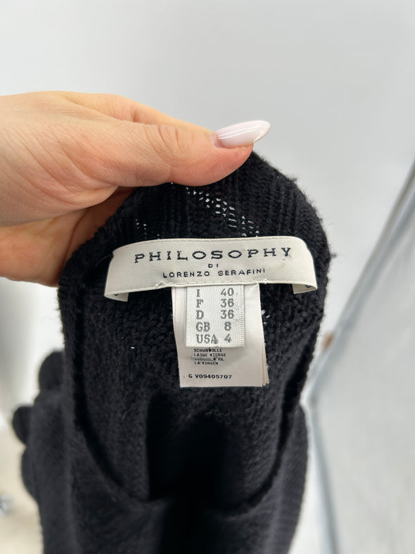 Pull en laine noir